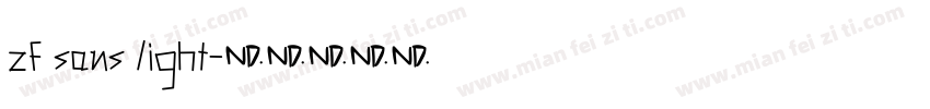 zf sans light字体转换